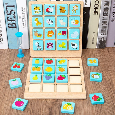 Children Wooden Photographic Memory Blocks