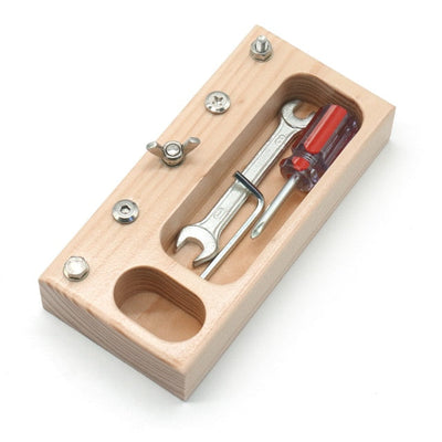 Fidtoy Montessori Screwdriver Busy Board for Toddlers – Fine Motor Skill Toy