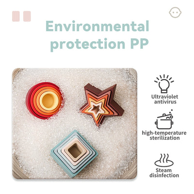 Jouet de construction Montessori en silicone souple