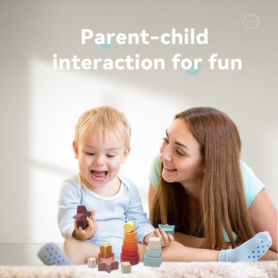 Jouet de construction Montessori en silicone souple