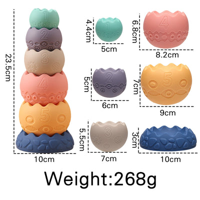 Montessori Soft Rubber Stacking Toy