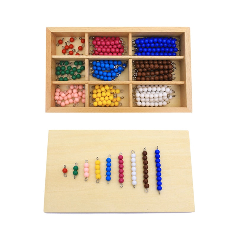 Fidtoy Montessori Caja de Cuentas de Colores Juguete Matemático de Multiplicación
