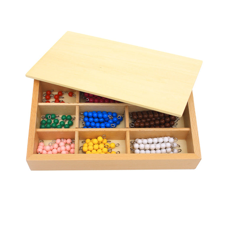 Fidtoy Montessori Caja de Cuentas de Colores Juguete Matemático de Multiplicación