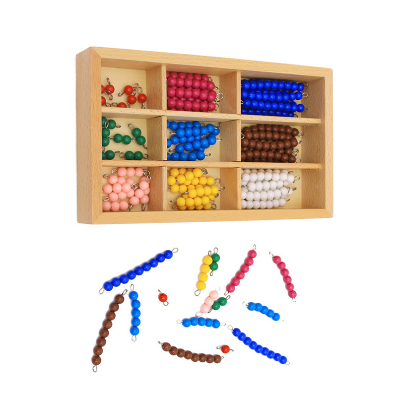 Fidtoy Montessori Caja de Cuentas de Colores Juguete Matemático de Multiplicación