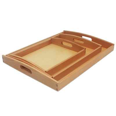 Fidtoy Montessori Wooden Tray Presentation Material
