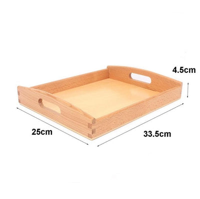 Fidtoy Montessori Wooden Tray Presentation Material