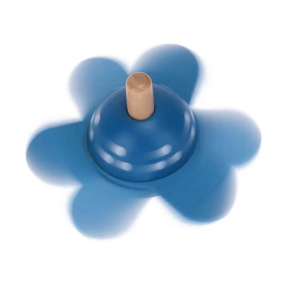 Fidtoy Trompos de madera con forma de flor para niños mayores de 2 años