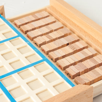 Fidtoy Jeu de société logique Sudoku en bois pour enfants et toute la famille