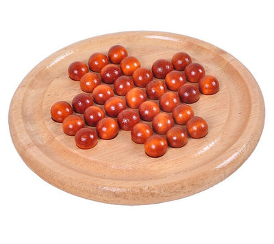 Fidtoy Solitaire Wooden Strategy Game Puzzle for Kids & Family