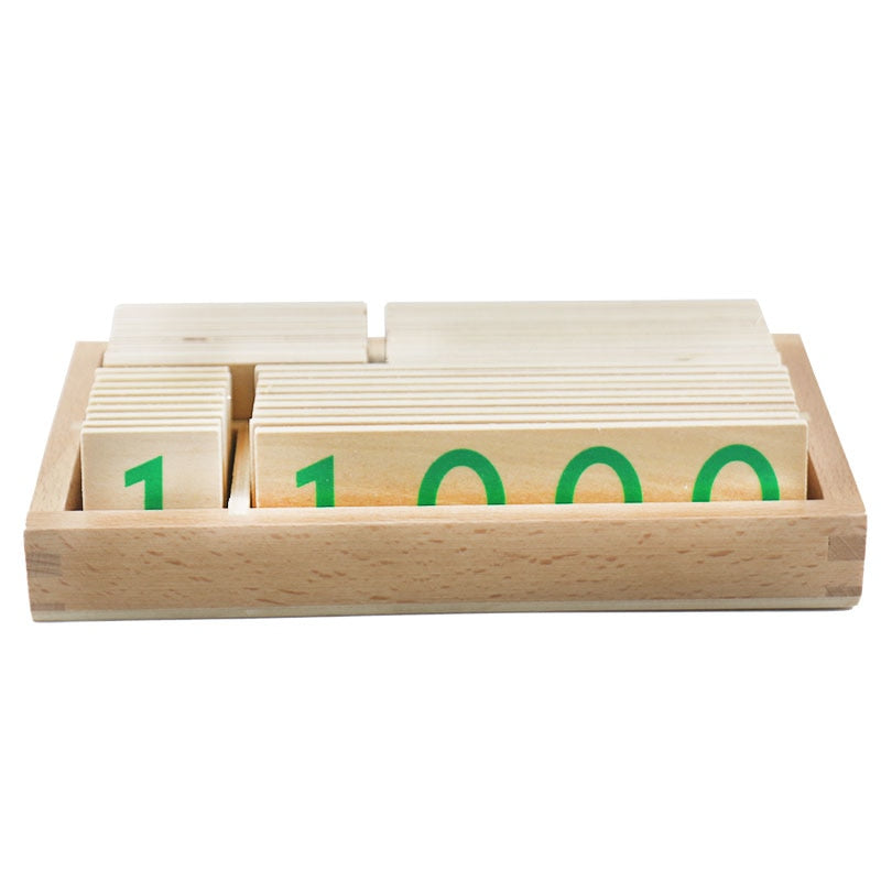 Fidtoy Decimal System Number Cards Montessori Math Toy