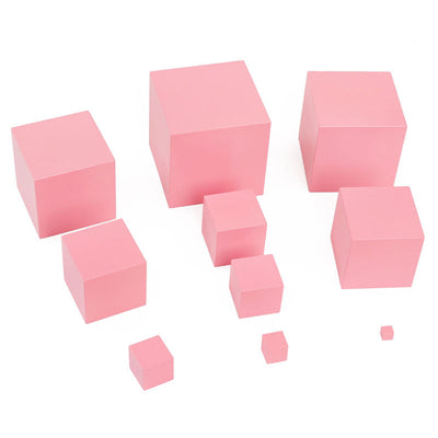 Fidtoy Pink Tower Montessori Sensorial Stacking Toy for Kids