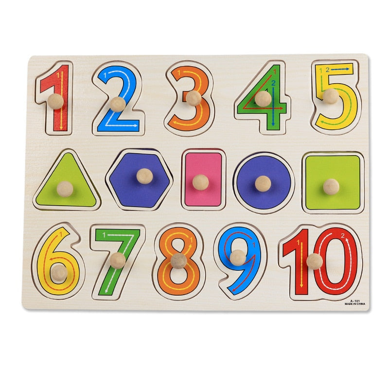 Fidtoy Wooden Puzzles Toddler Educational Learning Toy