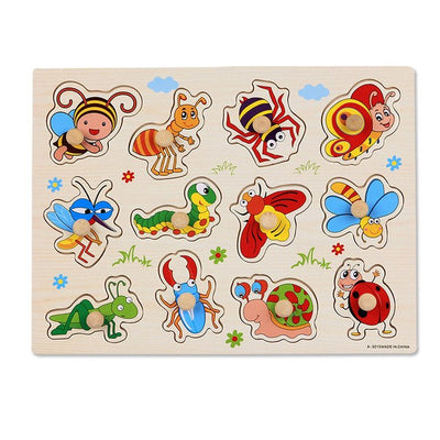 Fidtoy Wooden Puzzles Toddler Educational Learning Toy
