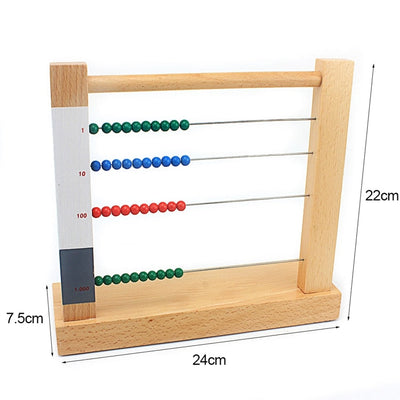 Fidtoy Abacus Counter Wooden Montessori Math Toy