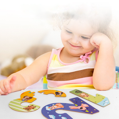 Abcs & 123s Educational  Montessori Puzzle - Eco-Friendly