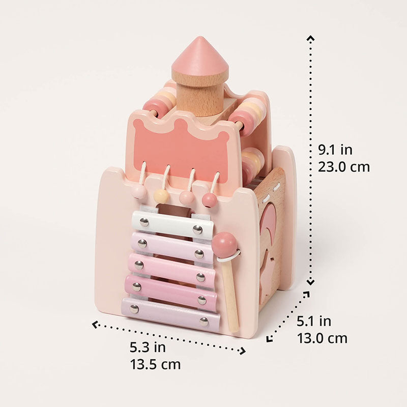 Château d'activités en bois Fidtoy pour enfants de 3 ans et plus - Jouet éducatif