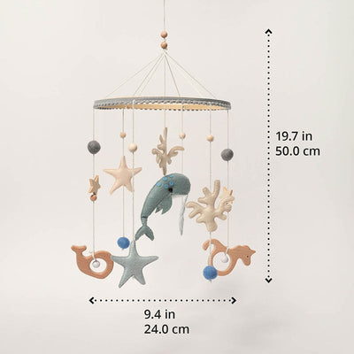 Móvil de Cuna para Bebés Fidtoy Ocean, Decoración Colgante para Guardería, 0+ meses