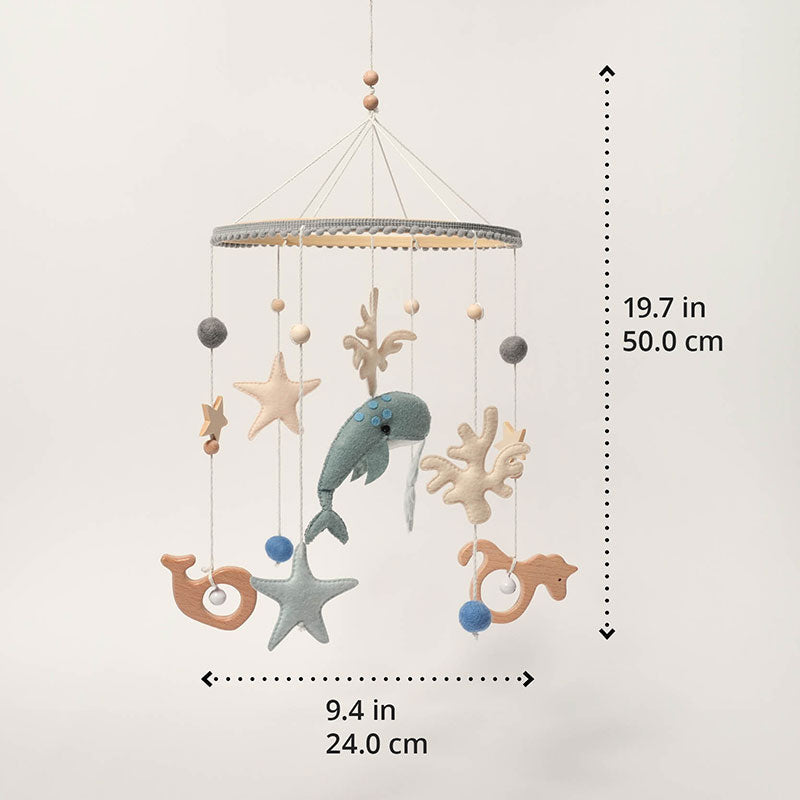 Móvil de Cuna para Bebés Fidtoy Ocean, Decoración Colgante para Guardería, 0+ meses