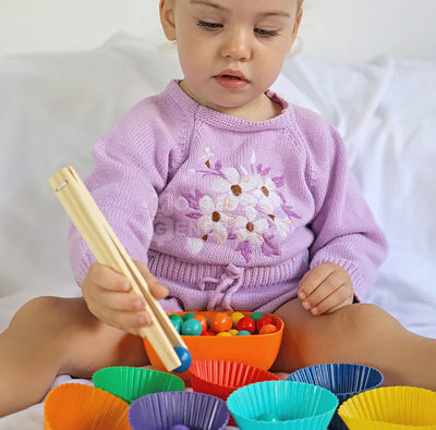 Fidtoy Montessori Rainbow Beads