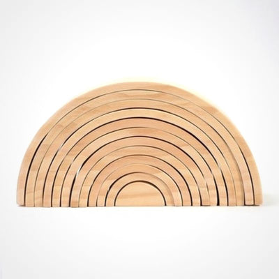 Fidtoy Natural Wooden Rainbow 12 Arches Creative Toy