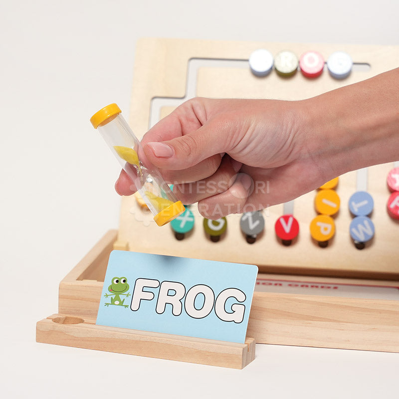 Fidtoy Wooden Math and Spelling Learning Game for Kids – Montessori Educational Toy 3+