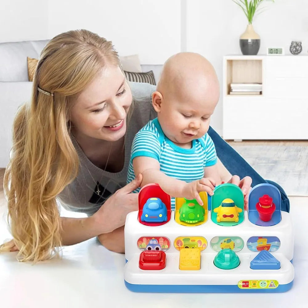 Vehículos pop-up – Juguete de educación temprana para un aprendizaje feliz y un juego imaginativo | Bacha Toys