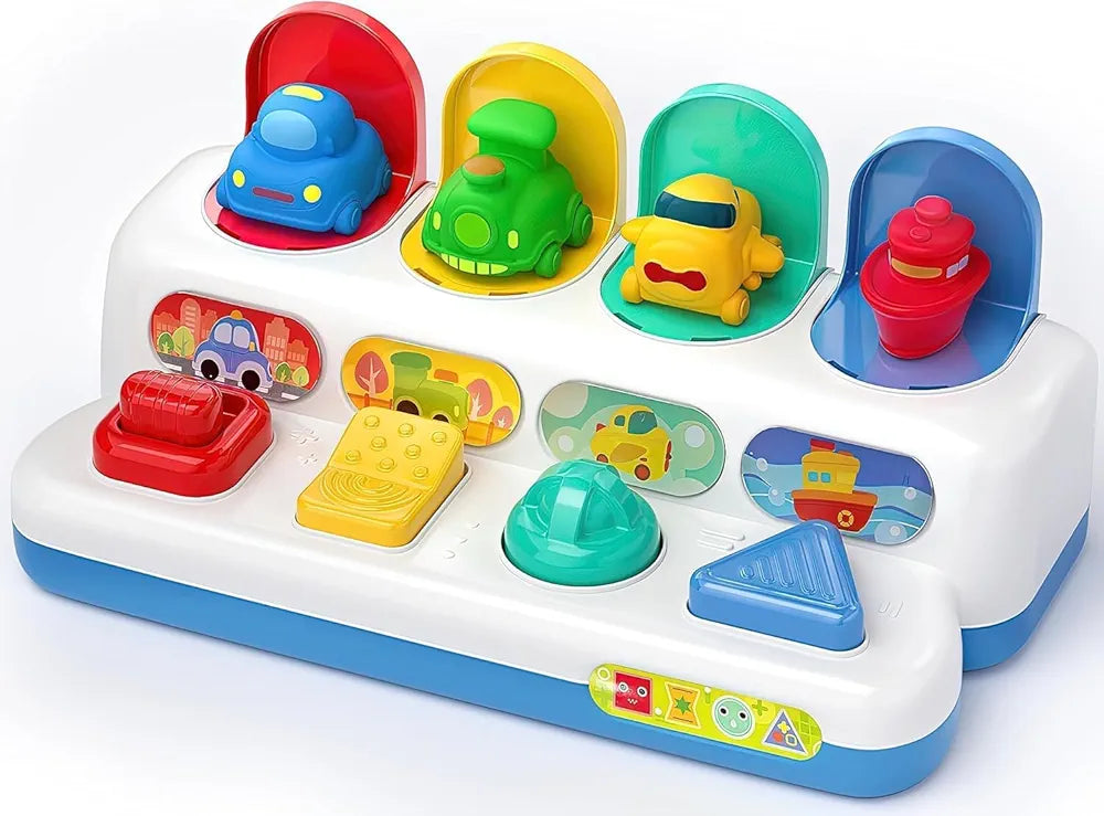 Vehículos pop-up – Juguete de educación temprana para un aprendizaje feliz y un juego imaginativo | Bacha Toys