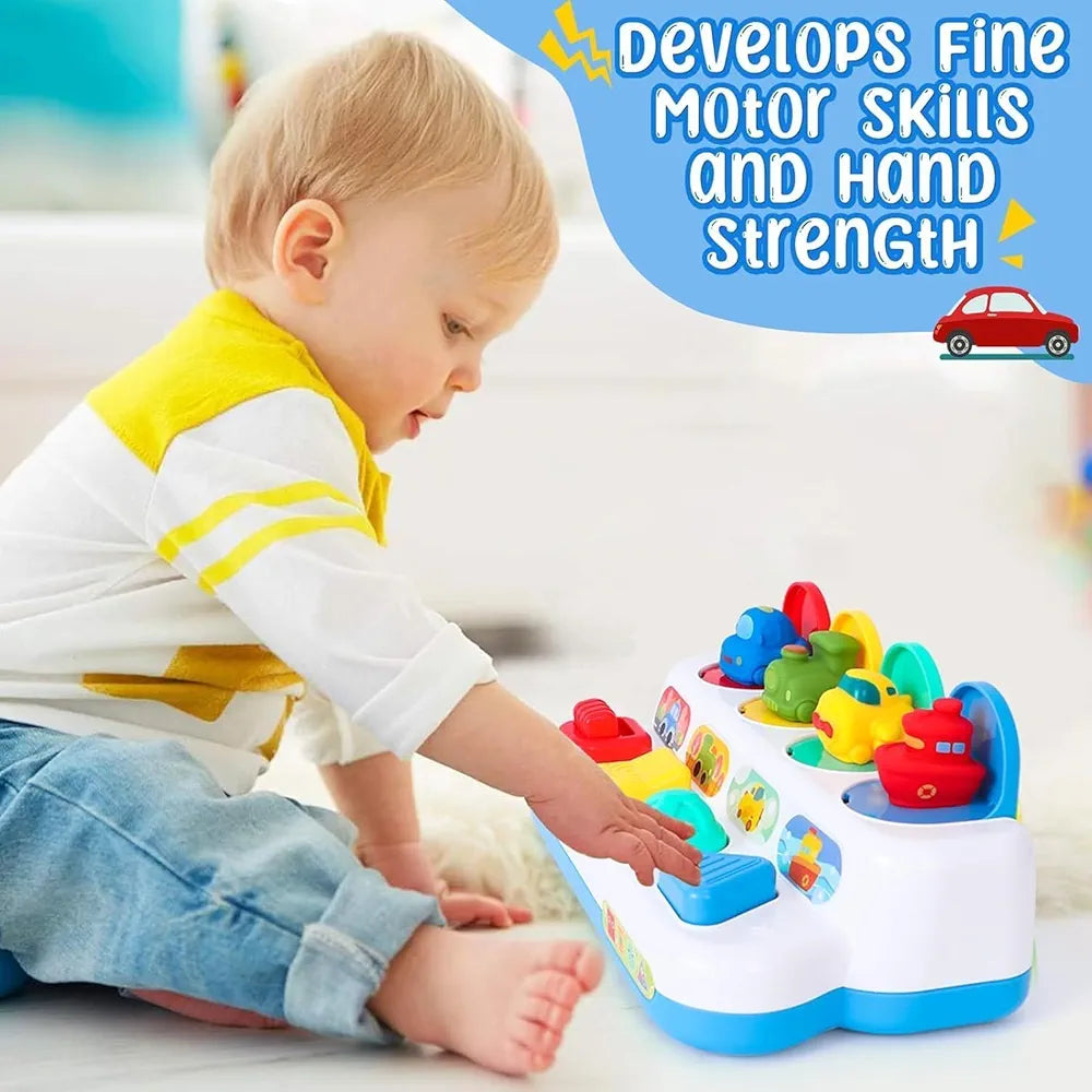 Vehículos pop-up – Juguete de educación temprana para un aprendizaje feliz y un juego imaginativo | Bacha Toys