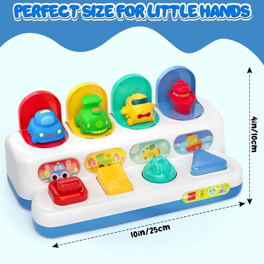 Vehículos pop-up – Juguete de educación temprana para un aprendizaje feliz y un juego imaginativo | Bacha Toys