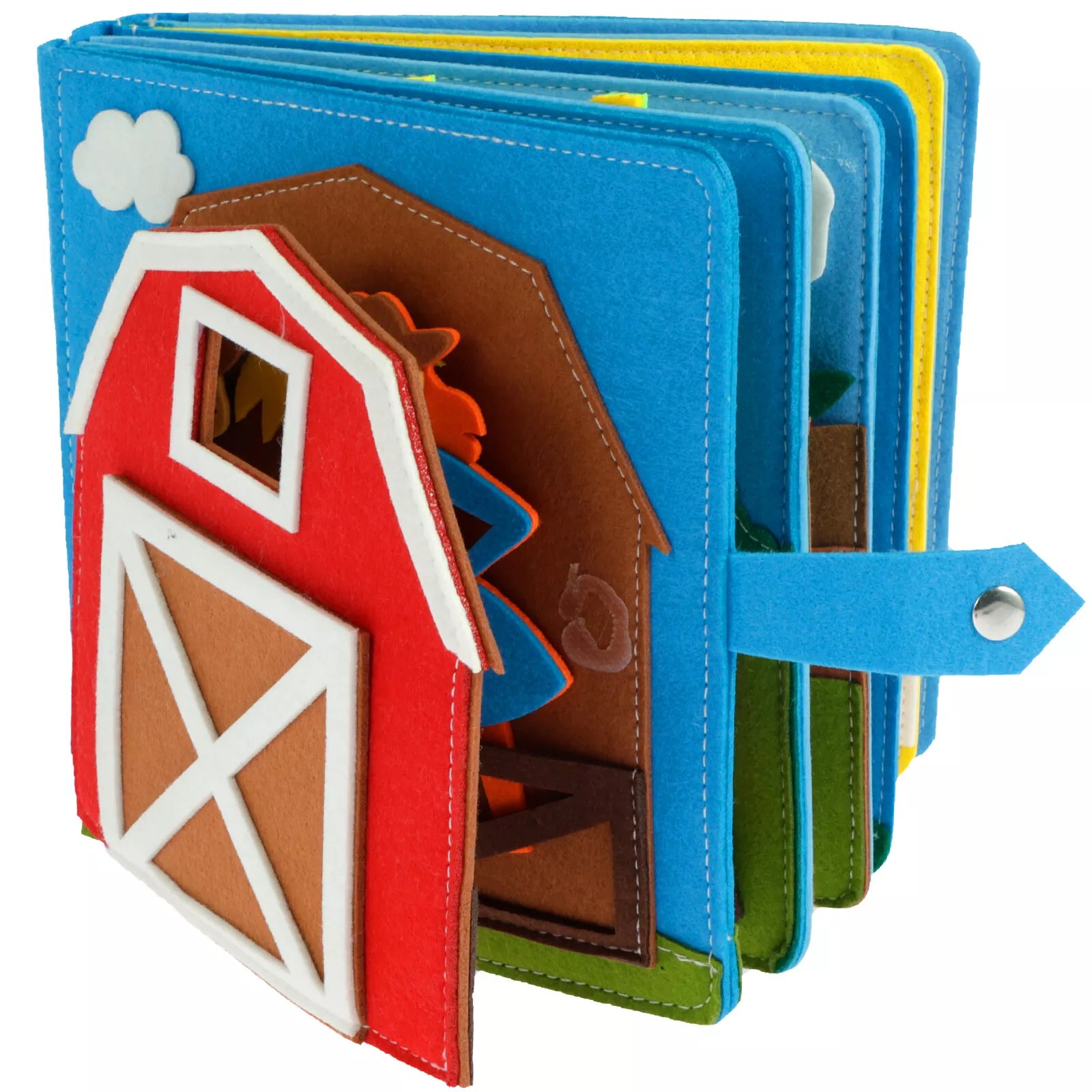 Montessori Wooden Busy Book for Toddlers – Dressing Skills Learning Toy