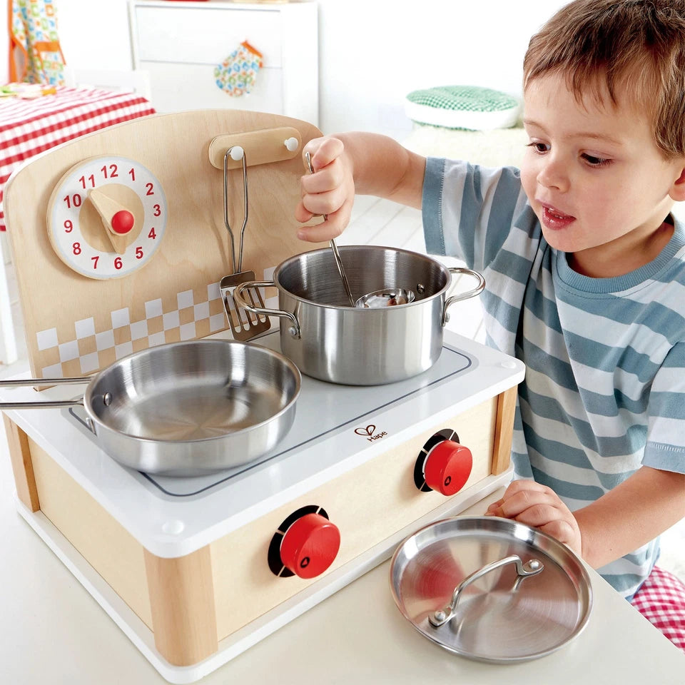 Fidtoy Cuisine Enfant 2-en-1 Cuisinière Gril Jouet de Cuisine