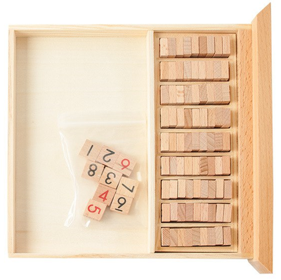 Fidtoy Jeu de société logique Sudoku en bois pour enfants et toute la famille