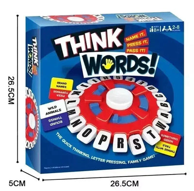 Think Words Tapple Juego de Mesa Familiar - 23E