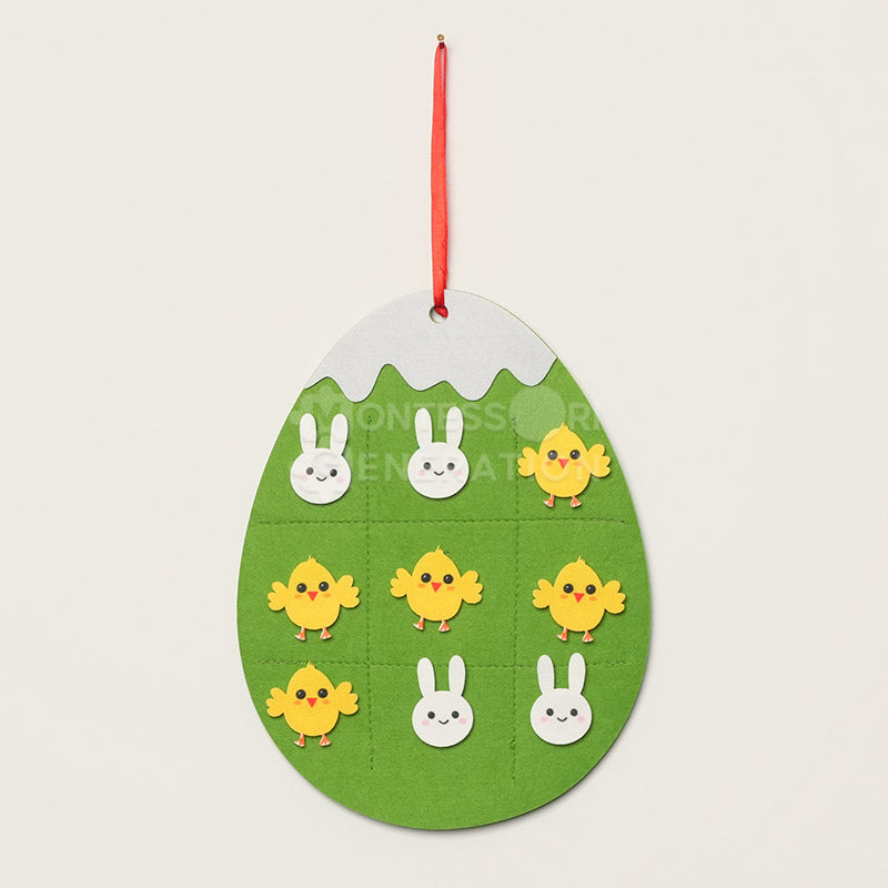 Fidtoy Conejo de Fieltro de Actividad para Pared para Niños de 1+ Decoración de Pascua
