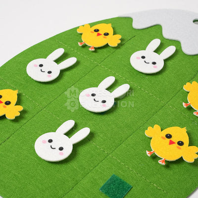 Fidtoy Conejo de Fieltro de Actividad para Pared para Niños de 1+ Decoración de Pascua
