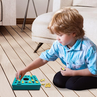 Fidtoy Time Puzzle Mind Challenge Board Game for Kids | Plastic Timed Shape Matching Game, 26 Pieces, Built-In Timer, Travel Puzzle Board, Shape Recognition & Deductive Reasoning Toy Age 3+