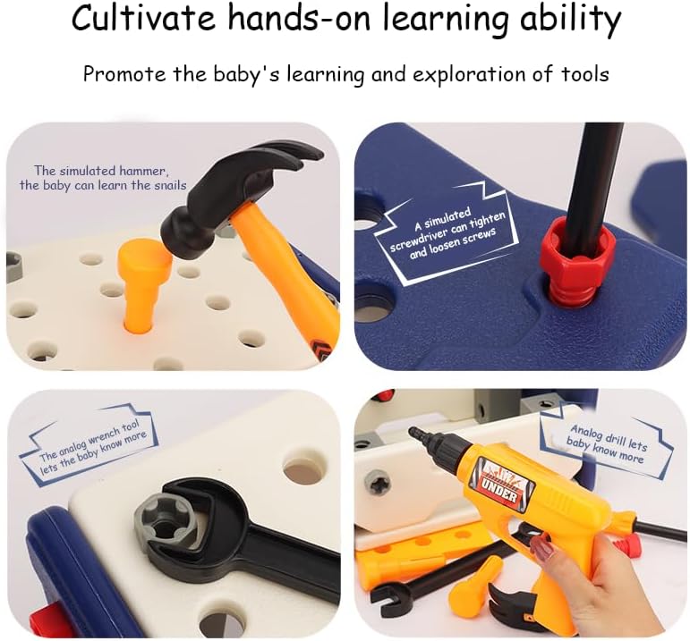 Table à outils multifonctionnelle de petit ingénieur, kit de jeu d'imitation - 311