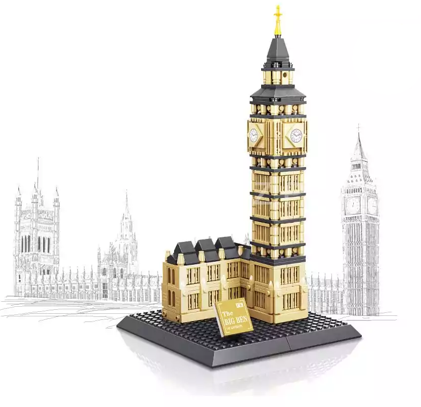 El modelo de bloques de construcción de la Torre Elizabeth - 910 piezas