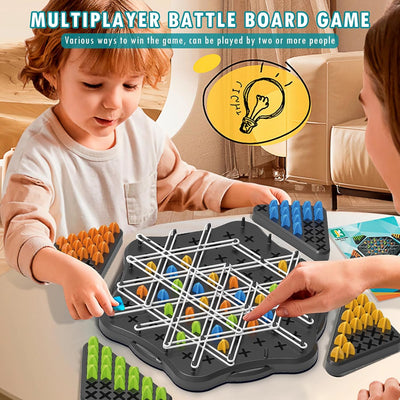 Fidtoy Chain Triangle Chess Family Strategy Game for Kids