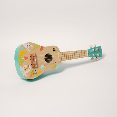 Fidtoy Ukulélé en Bois pour Enfants – Instrument de Musique Jouet pour Débutants dès 3 Ans