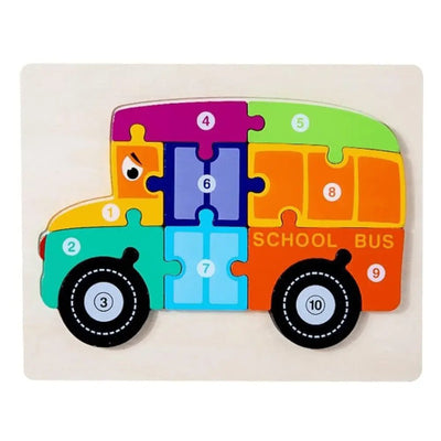 Puzzle en bois animaux | Jouets éducatifs d'apprentissage sensoriel pour le développement précoce Puzzles en bois - Choisissez-en 1