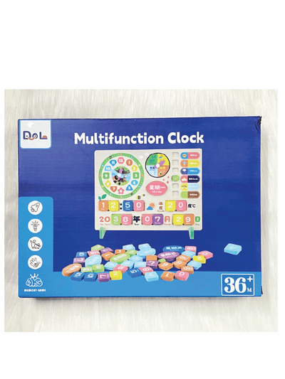 Wooden Calendar Clock Toy | Preschool Learning & Developmental Toy for Kids & Babies