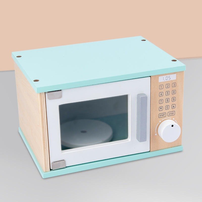 Jouet four à micro-ondes en bois pour enfants