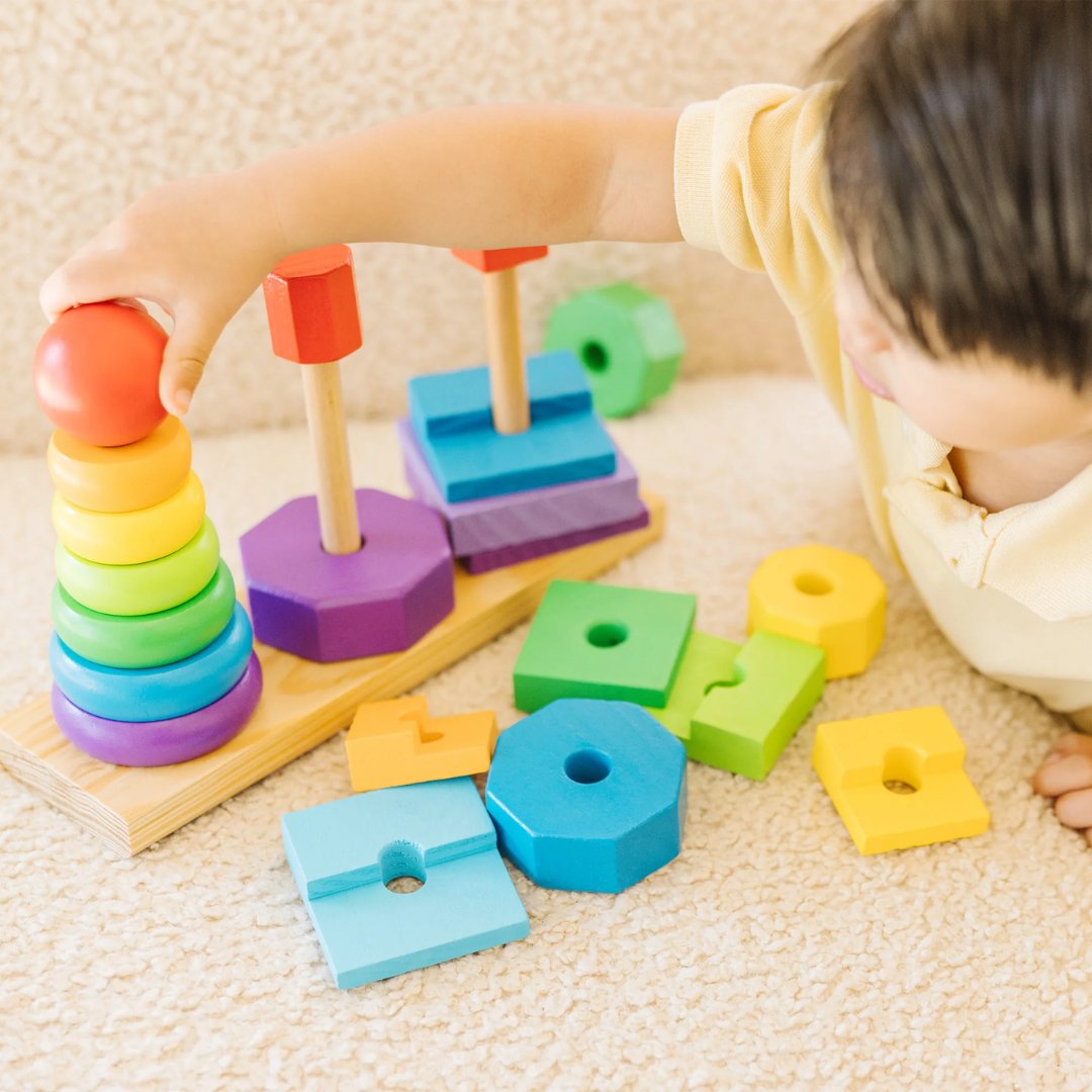 Wooden Geometric Stacker (Melissa and Doug)