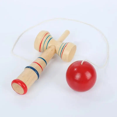 Sonajero de bolas de malabares de madera