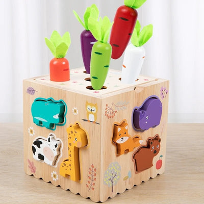 Jouet d'éveil et d'activités Montessori 8 en 1 en bois pour enfants