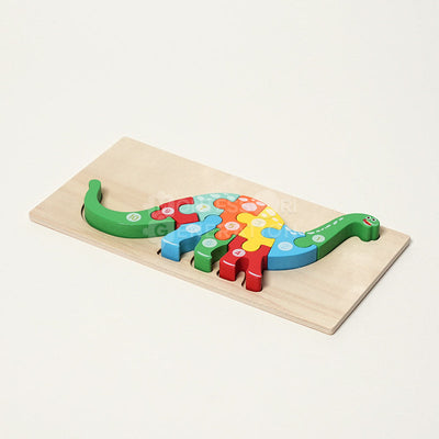Fidtoy Wooden Animal Puzzle Set for Toddlers – 4 Pack Kids Shape Matching Puzzle Toy