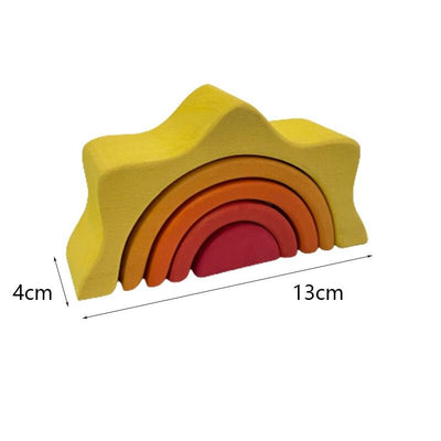 Wooden Sun Stacking Toy