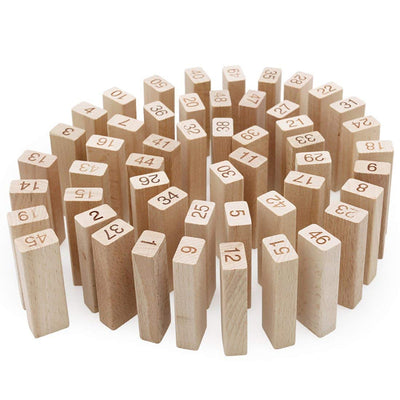 Tour en bois Ze-nga | Jouet Montessori de blocs d'équilibre en bois