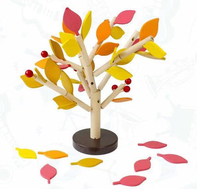 Blocs Montessori Arbres 3D à emboîter - Jouets éducatifs Montessori